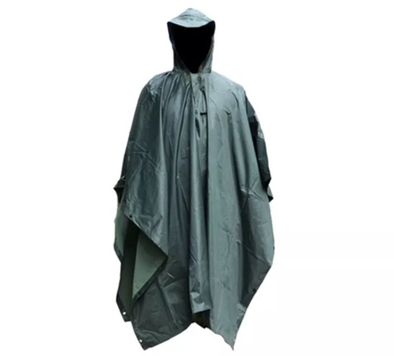 Rain Puncho Tactical Outdoor Gear Polyester Army Poncho Áo mưa