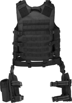 OEM Military Security Vest chống đạn toàn thân có bệ đỡ chân