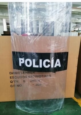 Tấm chắn Polycarbonate Thiết bị cảnh sát chống bạo động Chiều cao 120cm
