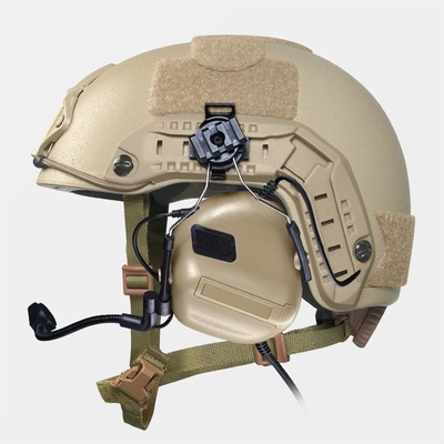 NIJ Level IIIA Antibacterial Black Tactical Ballistic Helmet với bảo vệ chống đạn