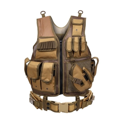 Hệ thống áo khoác chiến thuật Nylon Molle 2.5kg Đan vai có thể tháo ra Đan eo điều chỉnh