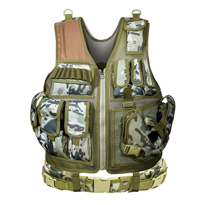 Hệ thống áo khoác chiến thuật Nylon Molle 2.5kg Đan vai có thể tháo ra Đan eo điều chỉnh