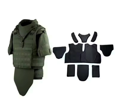 Hệ thống Molle an ninh thiết bị chiến thuật áo khoác mang vải Oxford áo khoác chiến thuật với tấm giáp UHMWPE mềm