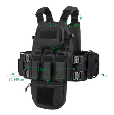 Áo chiến thuật tùy chỉnh Chiếc áo khoác săn bắn Đĩa mang màu xanh lá cây Bảo vệ đầy đủ Áo chiến thuật Đào tạo ngoài trời