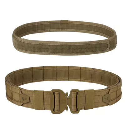Equipo Tactico Thẻ Molle điều chỉnh 6 miếng Set polyester ngụy trang đai chiến thuật với túi Mag