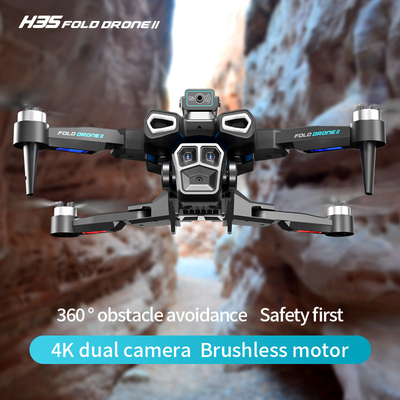 Chuyên nghiệp 4K HD ESC Camera kép Mini Drone H35 không chải dòng quang WIFI Quadcopter Tránh chướng ngại vật điều khiển từ xa