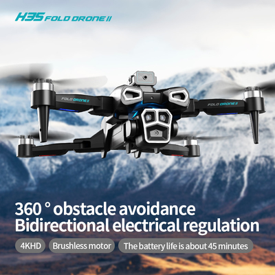 Chuyên nghiệp 4K HD ESC Camera kép Mini Drone H35 không chải dòng quang WIFI Quadcopter Tránh chướng ngại vật điều khiển từ xa