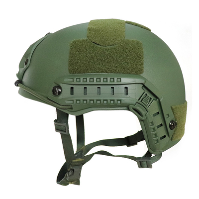 Mũ bảo hiểm FAST NIJ IIIA đạn đạo Kevlar đạn đạo chiến thuật Kích thước lớn Mũ bảo hiểm màu xanh lá cây quân đội