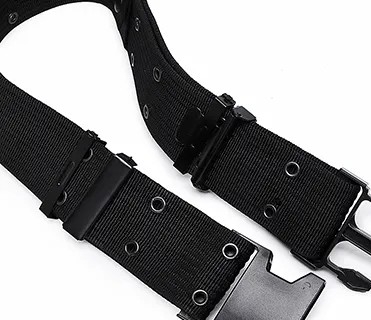 Đen nhanh phát hành bên ngoài chống nước PP Custom Webbing đai chiến thuật cho nam giới huấn luyện chiến thuật ngoài trời thể thao và đi bộ đường dài