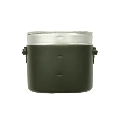Canteen chiến thuật Olive Green Aluminum Kettle 3 Piece Lunch Box thiết bị chiến thuật ngoài trời