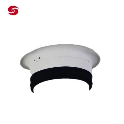 Thiết bị ngoài trời chiến thuật tùy chỉnh với Polyester / Vật liệu bông mũ đại biểu sĩ quan màu trắng