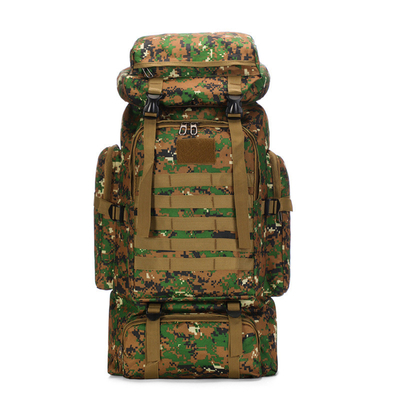 80L Capacity Waterproof Camouflage Lái ba lô đi bộ đường dài Leisure Tactical Backpack Outdoor Sports On Foot Travel Backpack