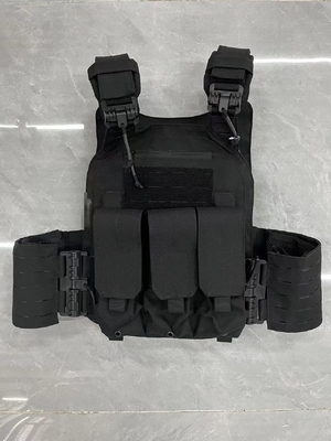 M-3XL NIJ IIIA Quân đội Áo giáp đạn đạo ngụy trang màu đen Áo giáp chiến thuật