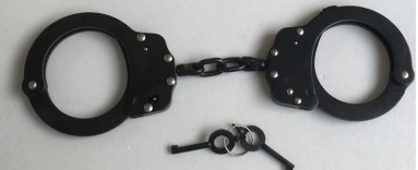 Tự vệ Chống bạo động Thiết bị Cảnh sát Bằng thép Carbon NIJ Real Police Còng tay