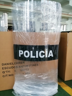 Vệ chống bạo loạn Polycarbonate minh bạch Vệ chống bạo loạn cảnh sát