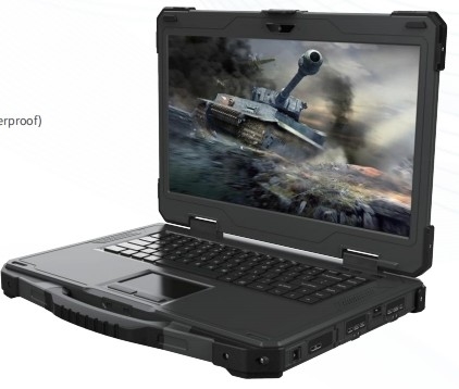 Quân đội tăng cường notebook, tăng cường labtop, 14 inch Single Screen Rugged Portable Laptop