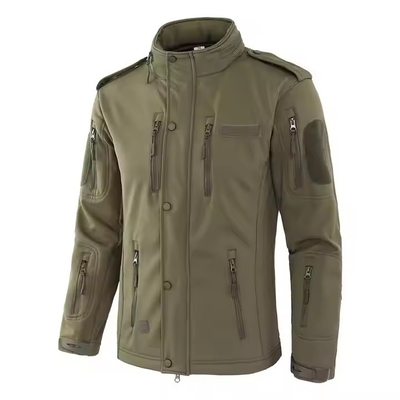 Custom Mens Sports Camo ấm xanh chống nước Đen ngoài tập luyện Softshell Polar Fleece Hải quân mùa đông Jackets chiến thuật
